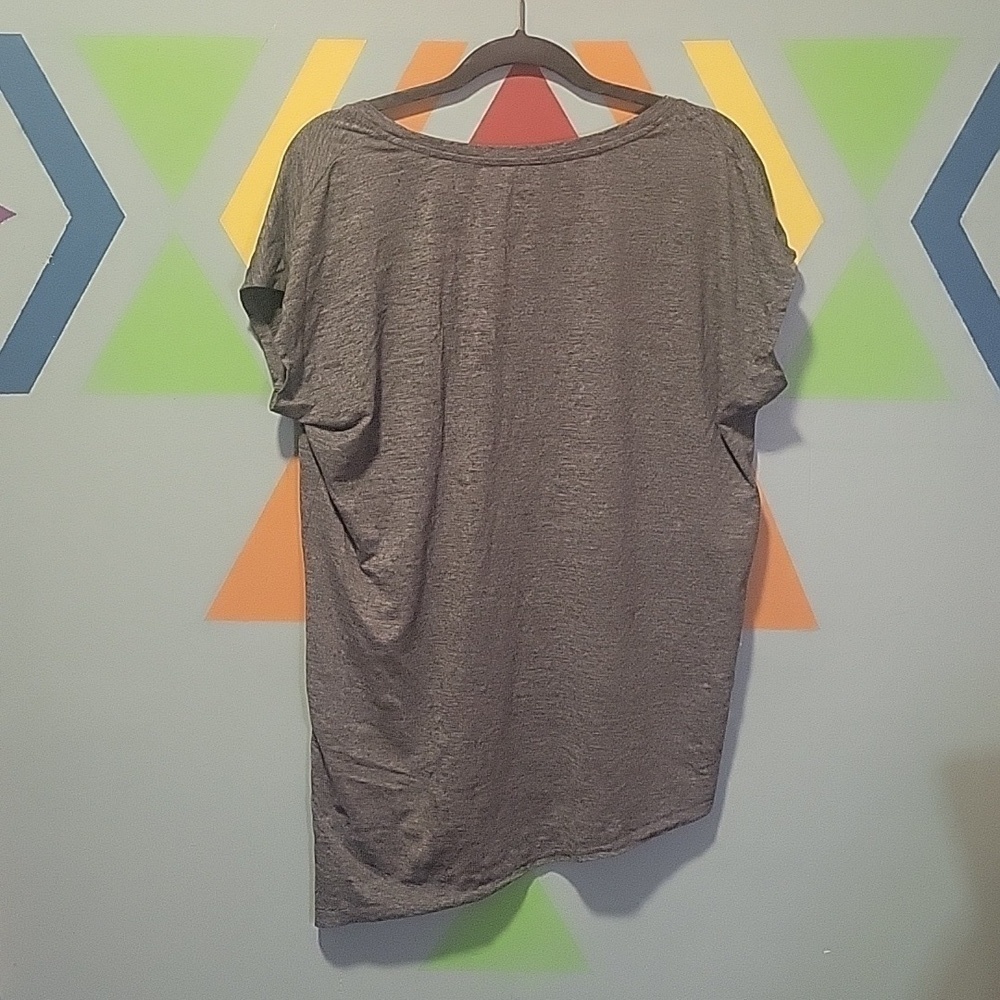 Champion Duodry Women's Gray Asymmetrical Short Sleeve Size Medium - Picture 5 of 7